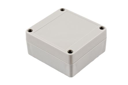 Hammond RP Series Light Grey Polycarbonate General Purpose Enclosure, IP65, Light Grey Lid, 85 x 80 x 40mm [RP1050]; 268-1636
