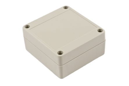 Hammond RP Series Light Grey ABS General Purpose Enclosure, IP65, Light Grey Lid, 85 x 80 x 40mm [RP1055]; 268-1641
