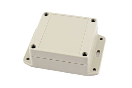 Hammond RP Series Light Grey ABS General Purpose Enclosure, IP65, Flanged, Light Grey Lid, 85 x 80 x 40mm [RP1055BF]; 268-1642