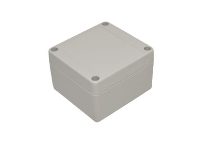 Hammond RP Series Light Grey ABS General Purpose Enclosure, IP65, Light Grey Lid, 85 x 80 x 55mm [RP1065]; 268-1649