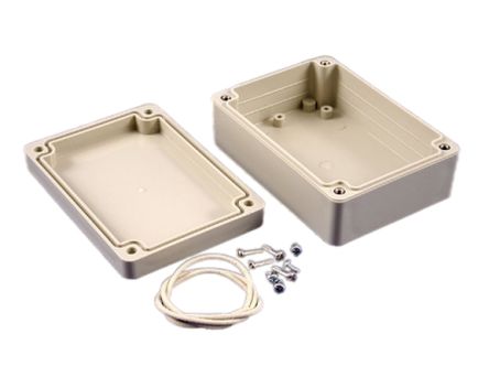 Hammond RP Series Light Grey ABS General Purpose Enclosure, IP65, Light Grey Lid, 105 x 75 x 40mm [RP1085]; 268-1657