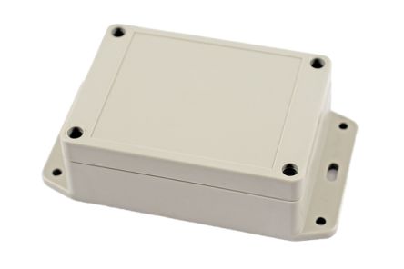 Hammond RP Series Light Grey ABS General Purpose Enclosure, IP65, Flanged, Light Grey Lid, 105 x 75 x 40mm [RP1085BF]; 268-1658