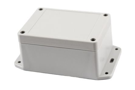 Hammond RP Series Light Grey Polycarbonate General Purpose Enclosure, IP65, Flanged, Light Grey Lid, 105 x 75 x 55mm [RP1090BF]; 268-1661