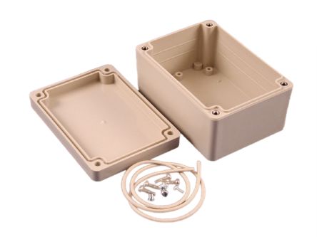Hammond RP Series Light Grey ABS General Purpose Enclosure, IP65, Light Grey Lid, 105 x 75 x 55mm [RP1095]; 268-1664