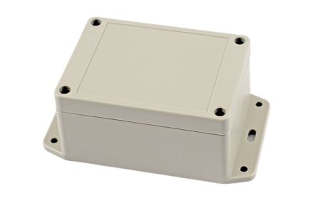 Hammond RP Series Light Grey ABS General Purpose Enclosure, IP65, Flanged, Light Grey Lid, 105 x 75 x 55mm [RP1095BF]; 268-1665