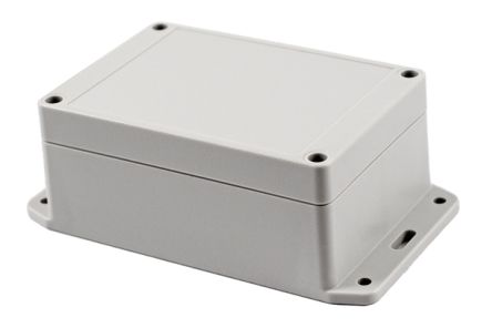 Hammond RP Series Light Grey Polycarbonate General Purpose Enclosure, IP65, Flanged, Light Grey Lid, 125 x 85 x 55mm [RP1130BF]; 268-1679