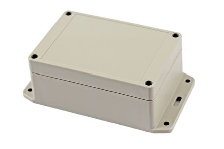 Hammond RP Series Light Grey ABS General Purpose Enclosure, IP65, Flanged, Light Grey Lid, 125 x 85 x 55mm [RP1135BF]; 268-1682