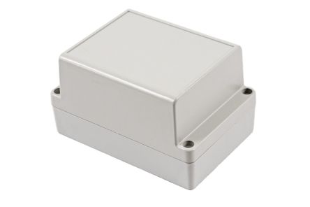 Hammond RP Series Light Grey Polycarbonate General Purpose Enclosure, IP65, Light Grey Lid, 125 x 85 x 70mm [RP1140]; 268-1684