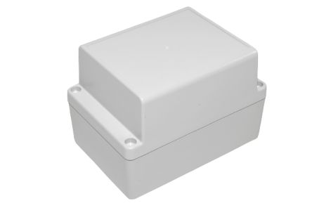 Hammond RP Series Light Grey Polycarbonate General Purpose Enclosure, IP65, Light Grey Lid, 125 x 85 x 85mm [RP1150]; 268-1693