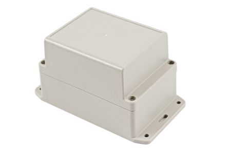 Hammond RP Series Light Grey ABS General Purpose Enclosure, IP65, Flanged, Light Grey Lid, 125 x 85 x 85mm [RP1155BF]; 268-1699