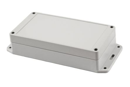 Hammond RP Series Light Grey Polycarbonate General Purpose Enclosure, IP65, Flanged, Light Grey Lid, 165 x 85 x 40mm [RP1160BF]; 268-1704