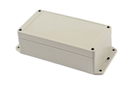 Hammond RP Series Light Grey ABS General Purpose Enclosure, IP65, Flanged, Light Grey Lid, 165 x 85 x 55mm [RP1175BF]; 268-1715