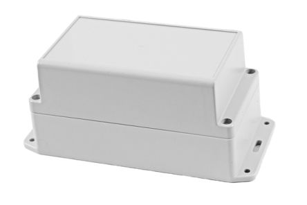 Hammond RP Series Light Grey Polycarbonate General Purpose Enclosure, IP65, Flanged, Light Grey Lid, 165 x 85 x 85mm [RP1180BF]; 268-1720
