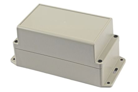 Hammond RP Series Light Grey ABS General Purpose Enclosure, IP65, Flanged, Light Grey Lid, 165 x 85 x 85mm [RP1185BF]; 268-1724