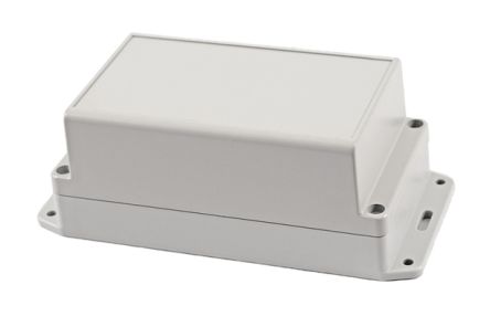 Hammond RP Series Light Grey Polycarbonate General Purpose Enclosure, IP65, Flanged, Light Grey Lid, 165 x 85 x 70mm [RP1190BF]; 268-1728