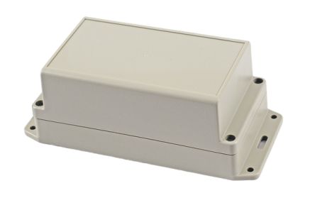 Hammond RP Series Light Grey ABS General Purpose Enclosure, IP65, Flanged, Light Grey Lid, 165 x 85 x 70mm [RP1195BF]; 268-1733