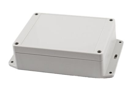 Hammond RP Series Light Grey Polycarbonate General Purpose Enclosure, IP65, Flanged, Light Grey Lid, 145 x 105 x 40mm [RP1200BF]; 268-1737