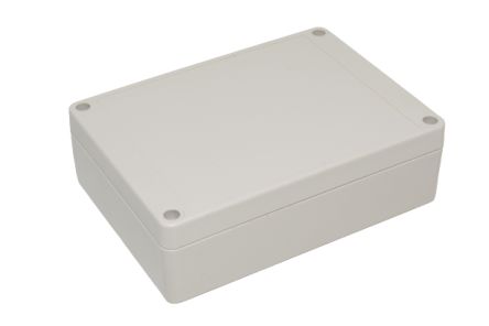 Hammond RP Series Light Grey ABS General Purpose Enclosure, IP65, Light Grey Lid, 145 x 105 x 40mm [RP1205]; 268-1740
