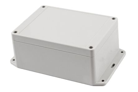 Hammond RP Series Light Grey Polycarbonate General Purpose Enclosure, IP65, Flanged, Light Grey Lid, 145 x 105 x 60mm [RP1210BF]; 268-1745