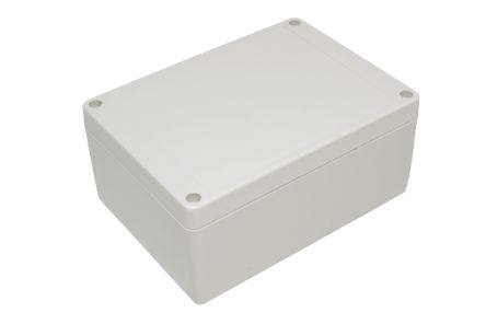 Hammond RP Series Light Grey ABS General Purpose Enclosure, IP65, Light Grey Lid, 145 x 105 x 60mm [RP1215]; 268-1749