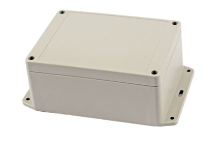 Hammond RP Series Light Grey ABS General Purpose Enclosure, IP65, Flanged, Light Grey Lid, 145 x 105 x 60mm [RP1215BF]; 268-1750
