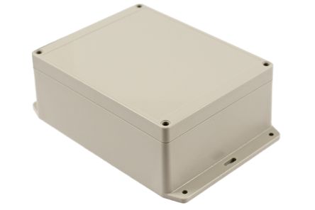 Hammond RP Series Light Grey ABS General Purpose Enclosure, IP65, Flanged, Light Grey Lid, 186 x 146 x 75mm [RP1285BF]; 268-1782