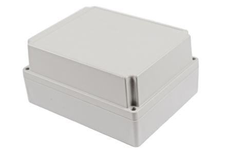 Hammond RP Series Light Grey Polycarbonate General Purpose Enclosure, IP65, Light Grey Lid, 186 x 146 x 90mm [RP1370]; 268-1785