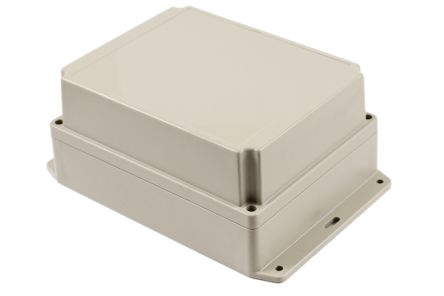 Hammond RP Series Light Grey ABS General Purpose Enclosure, IP65, Flanged, Light Grey Lid, 186 x 146 x 90mm [RP1375BF]; 268-1790