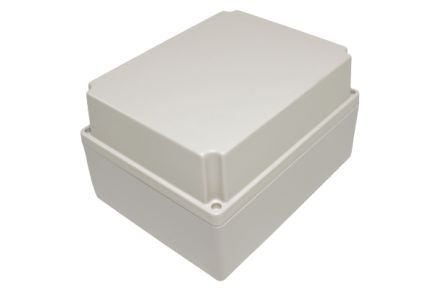 Hammond RP Series Light Grey ABS General Purpose Enclosure, IP65, Light Grey Lid, 186 x 146 x 110mm [RP1385]; 268-1797
