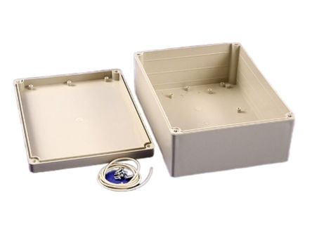 Hammond RP Series Light Grey ABS General Purpose Enclosure, IP65, Light Grey Lid, 220 x 165 x 85mm [RP1465]; 268-1806