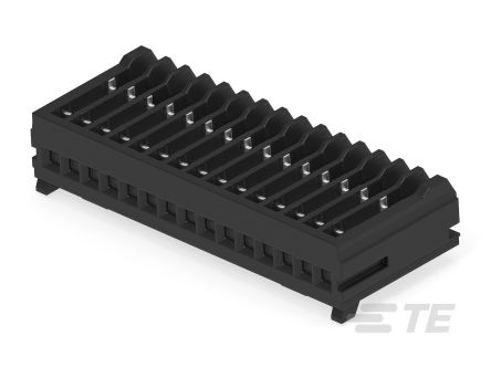 TE Connectivity MICRO CT Series Straight Cable Mount, IDC PCB Socket, 15-Contact, 1-Row, 1.2mm Pitch, IDC Termination [1-2355088-5]; 268-2555