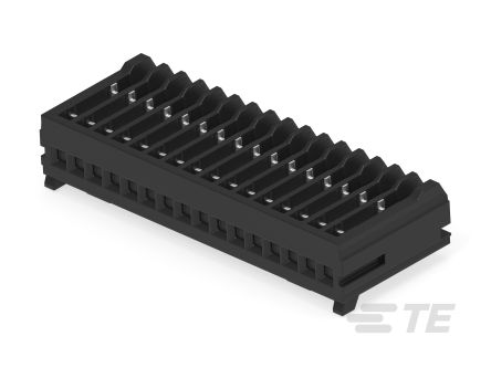 TE Connectivity MICRO CT Series Straight Cable Mount, IDC PCB Socket, 16-Contact, 1-Row, 1.2mm Pitch, IDC Termination [1-2355088-6]; 268-2557