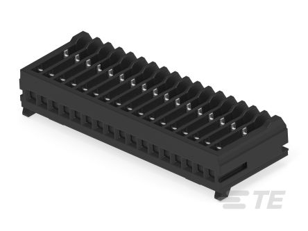 TE Connectivity MICRO CT Series Straight Cable Mount, IDC PCB Socket, 17-Contact, 1-Row, 1.2mm Pitch, IDC Termination [1-2355088-7]; 268-2558