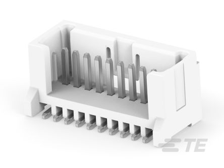 TE Connectivity MICRO CT Series Straight Board PCB Header, 10 Contact(s), 1.2 mm Pitch, 1 Row(s), Shrouded [1-2355091-0]; 268-2564