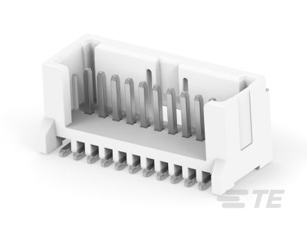 TE Connectivity MICRO CT Series Straight Board PCB Header, 11 Contact(s), 1.2 mm Pitch, 1 Row(s), Shrouded [1-2355091-1]; 268-2566