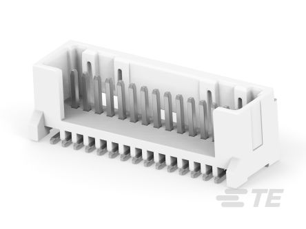 TE Connectivity MICRO CT Series Straight Board PCB Header, 15 Contact(s), 1.2 mm Pitch, 1 Row(s), Shrouded [1-2355091-5]; 268-2574