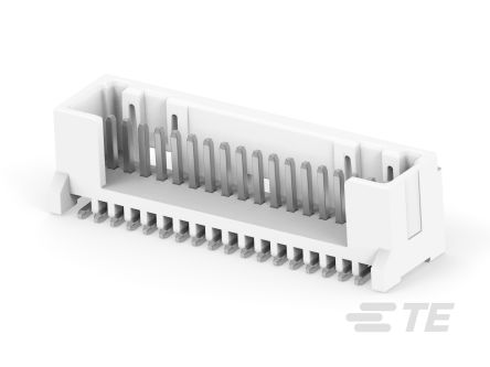 TE Connectivity MICRO CT Series Straight Board PCB Header, 18 Contact(s), 1.2 mm Pitch, 1 Row(s), Shrouded [1-2355091-8]; 268-2582