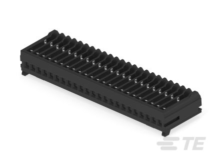TE Connectivity MICRO CT Series Straight Cable Mount, IDC PCB Socket, 23-Contact, 1-Row, 1.2mm Pitch, IDC Termination [2-2355088-3]; 268-2593