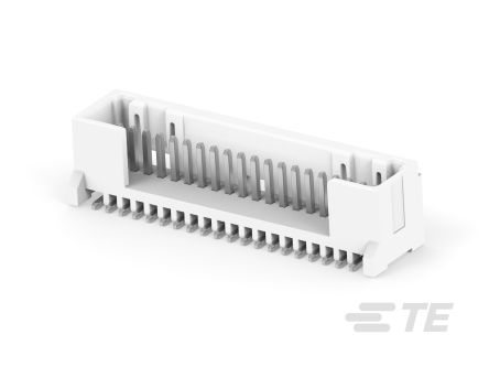 TE Connectivity MICRO CT Series Straight Board PCB Header, 20 Contact(s), 1.2 mm Pitch, 1 Row(s), Shrouded [2-2355091-0]; 268-2599