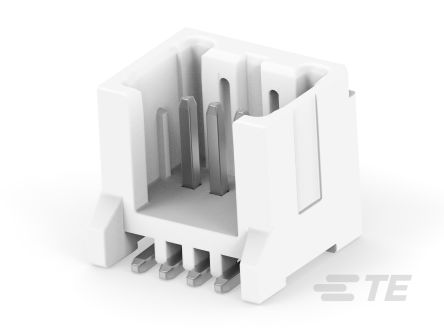 TE Connectivity MICRO CT Series Straight Board PCB Header, 4 Contact(s), 1.2 mm Pitch, 1 Row(s), Shrouded [2355091-4]; 268-2634