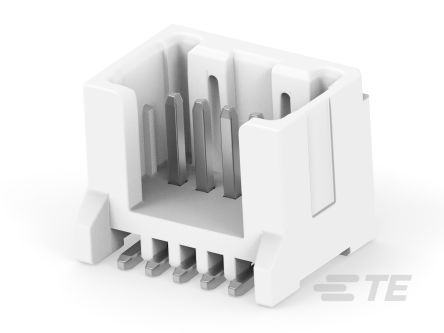 TE Connectivity MICRO CT Series Straight Board PCB Header, 5 Contact(s), 1.2 mm Pitch, 1 Row(s), Shrouded [2355091-5]; 268-2636