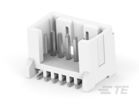 TE Connectivity MICRO CT Series Straight Board PCB Header, 6 Contact(s), 1.2 mm Pitch, 1 Row(s), Shrouded [2355091-6]; 268-2638