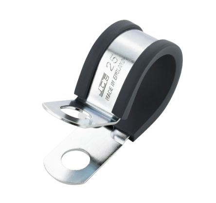 JCS 12mm Black, Zinc Plated Steel P Clip [PCZR12RS]; 268-2744