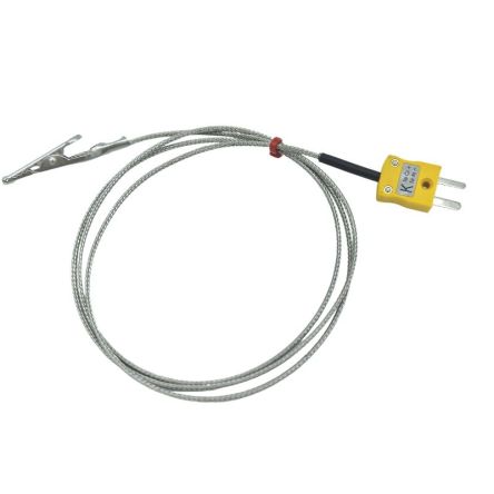 RS PRO Type K Crocodile Clip Thermocouple 1m Length, , -50°C → +250°C [0]; 268-4409