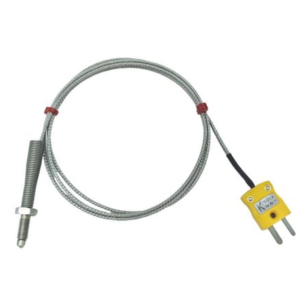 RS PRO Type K Nozzle Thermocouple 1m Length, M6 x 1mm Diameter, -60°C → +350°C [0]; 268-4502