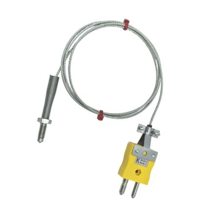 RS PRO Type K Nozzle Thermocouple 1m Length, M6 x 1mm Diameter, -60°C → +350°C [0]; 268-4508