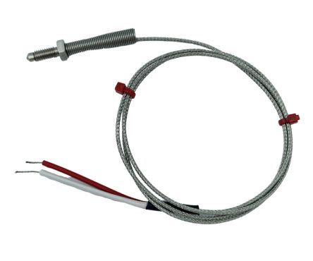 RS PRO Type K Nozzle Thermocouple 1m Length, M6 x 1mm Diameter, -60°C → +350°C [0]; 268-4524