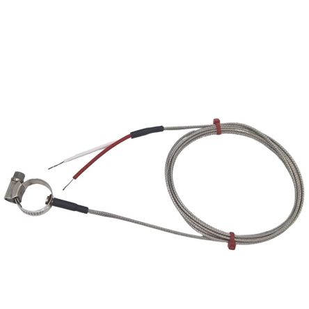 RS PRO Type K Pipe Surface Thermocouple 2m Length, 22-30mm Diameter → +350°C [0]; 268-4532