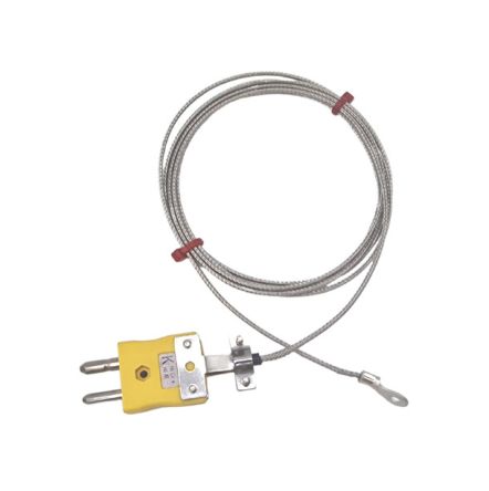 RS PRO Type K Washer Thermocouple 2m Length, 8mm Diameter → +350°C [0]; 268-4575