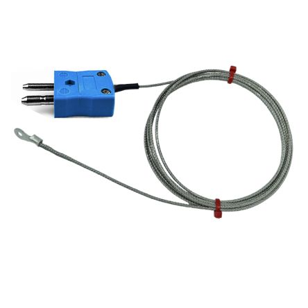 RS PRO Type K Washer Thermocouple 2m Length, 4mm Diameter → +350°C [0]; 268-4588